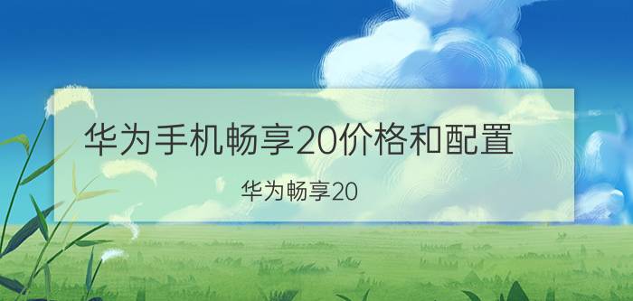 华为手机畅享20价格和配置 华为畅享20 处理器？